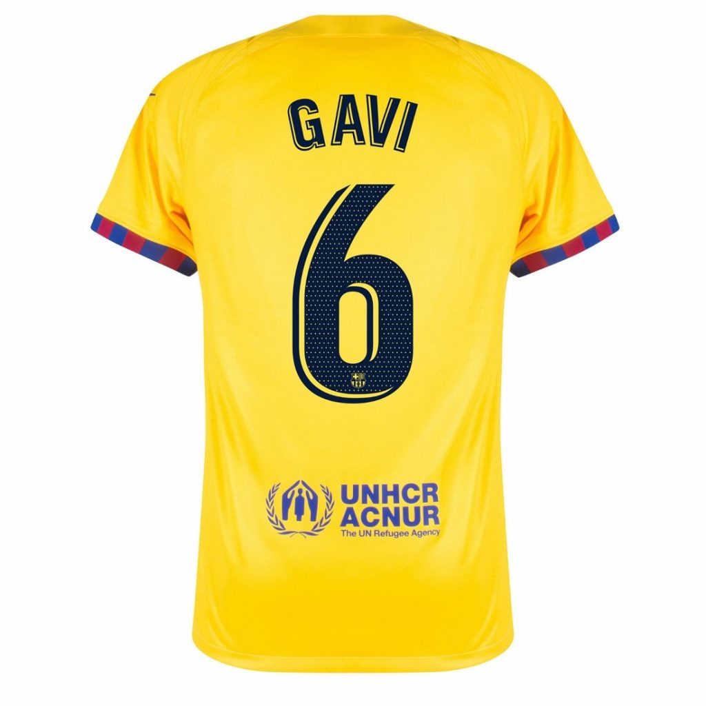 MAILLOT FC BARCELONE FOURTH GAVI 2022 2023