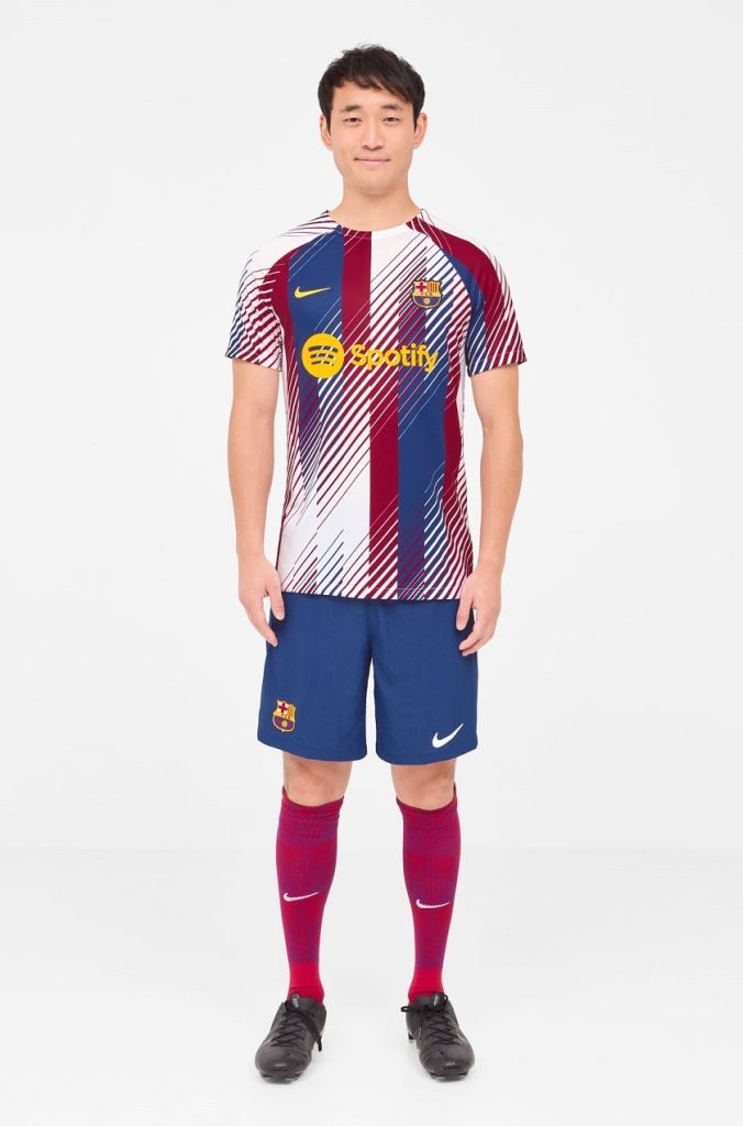 Maillot Barca Pre Match Blanc Foot Dealer