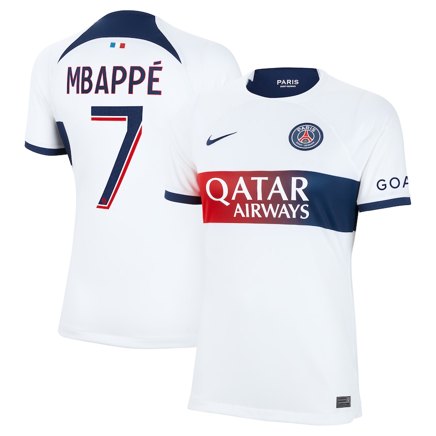 Maillot PSG Extérieur 2022/2023 – Mbappé 7, Taille XXL, Nike, Neuf Avec étiquettes