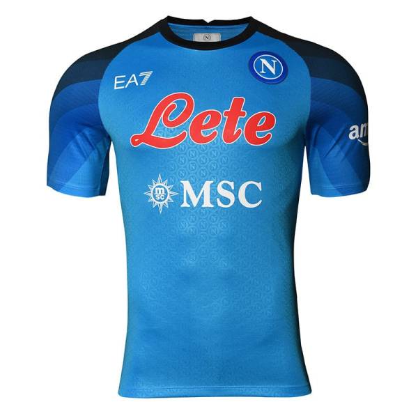 SSC Napoli First Home Shirt 2025/2026 – EA7 Fan Version, Customizable, Adult Short Sleeve