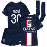 2022 2023 PSG Home Lionel Messi Kids Jersey (1)
