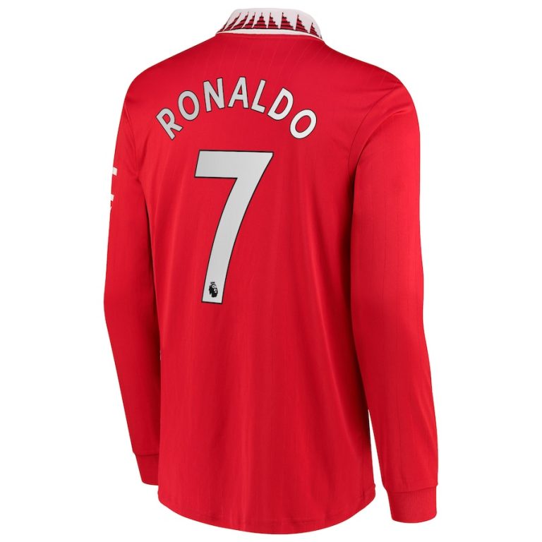 MAILLOT MANCHESTER UNITED HOME MANCHES LONGUES 22-23 RONALDO (1)