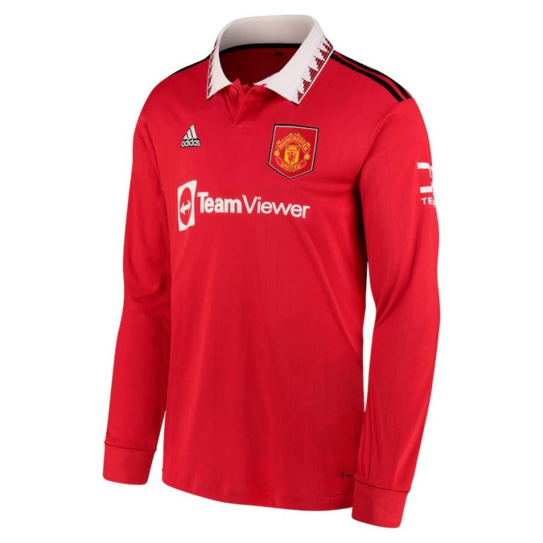 MAILLOT MANCHESTER UNITED MANCHES LONGUES HOME 22-23 (01)