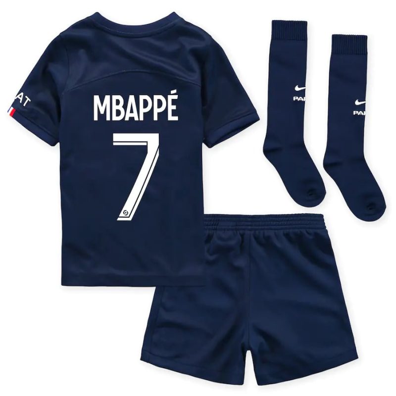 PSG Home Mbappe 2022 2023 Kids Shirt (2)