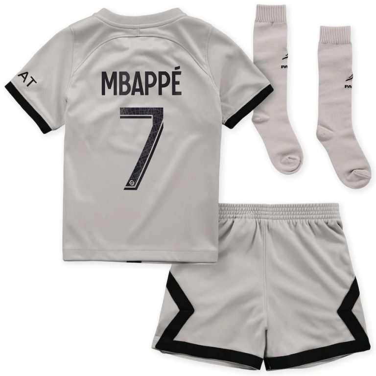 Maillot Enfant PSG Jordan Exterieur Mbappe 2022 2023 (2)