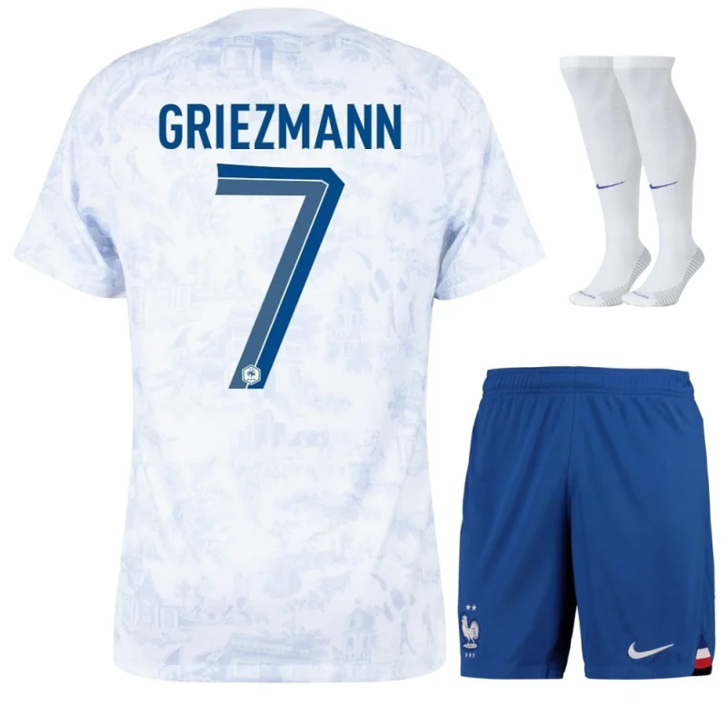 MAGLIA AWAY BAMBINO SQUADRA FRANCIA COPPA DEL MONDO 2022 GRIEZMANN
