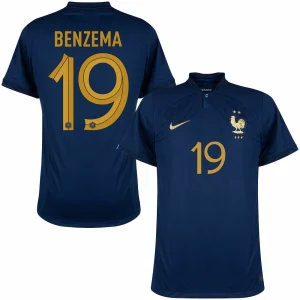 CAMISETA DE CASA SELECCIÓN FRANCESA MUNDIAL 2022 BENZEMA (1)