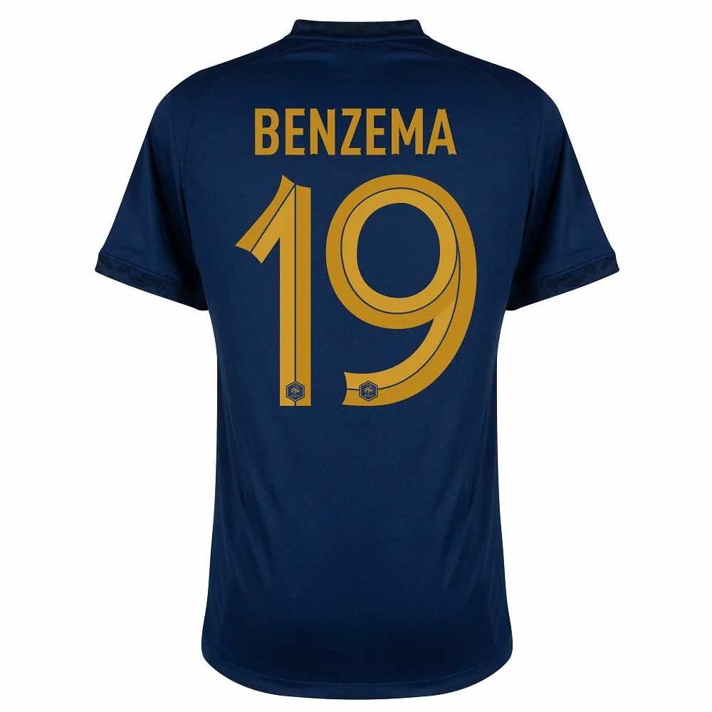 2022 WORLD CUP FRENCH TEAM HOME JERSEY BENZEMA (2)