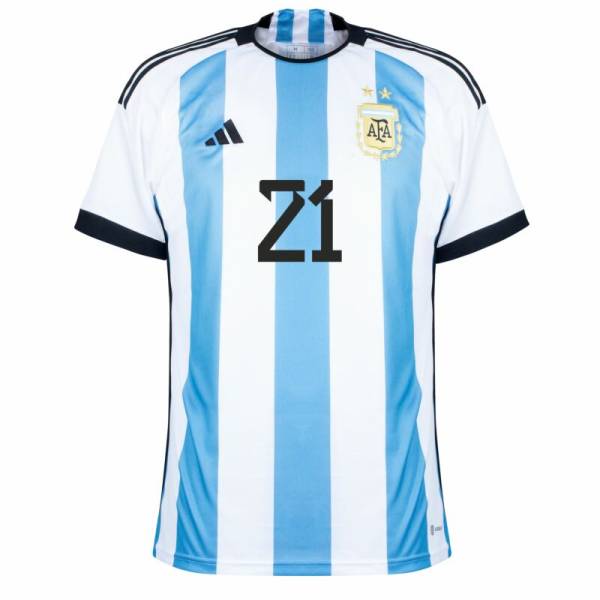 MAILLOT ARGENTINE DOMICILE COUPE DU MONDE 2022 DYBALA (3) MAILLOT ARGENTINE DOMICILE COUPE DU MONDE 2022 DYBALA (3)