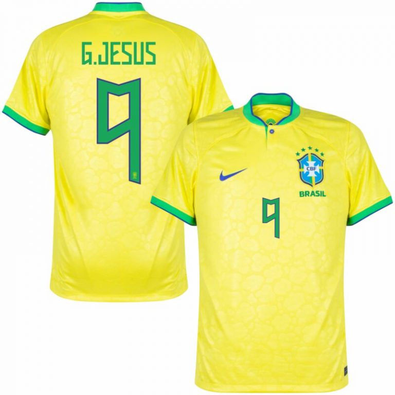 BRAZIL HOME JERSEY WORLD CUP 2022 G.JESUS
