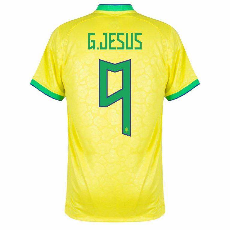 BRAZIL AWAY WORLD CUP JERSEY 2022 G.JESUS