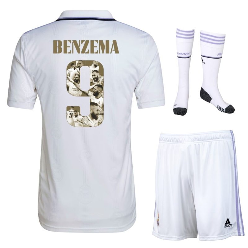 2022 2023 BENZEMA REAL MADRID BALLON D'OR KIDS JERSEY