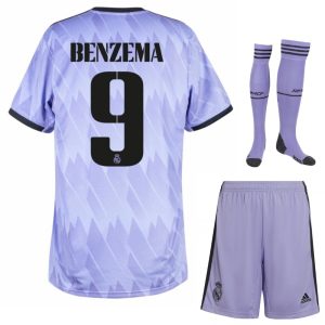 MAILLOT ENFANT BENZEMA REAL MADRID EXTERIEUR 2022-23
