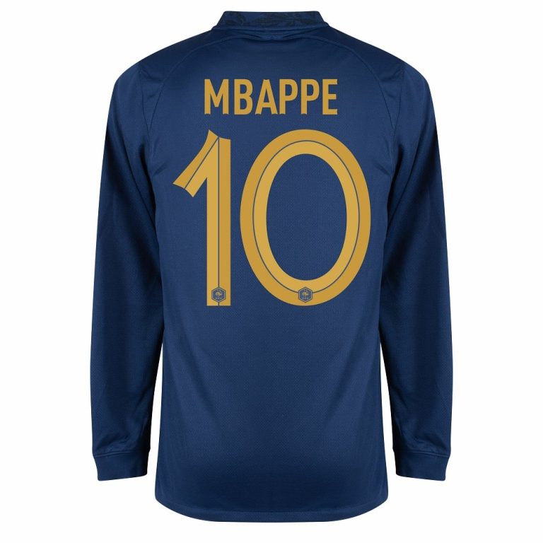 Maillot De Foot France Domicile Mbappé - Enfant Et Adulte - Numéro 10 - Tissu Respirant