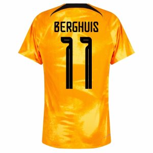 NETHERLANDS WORLD CUP 2022 HOME JERSEY BERGHUIS