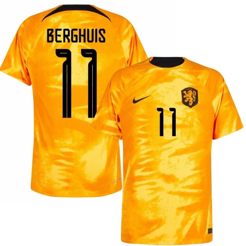 NETHERLANDS WORLD CUP 2022 HOME JERSEY BERGHUIS