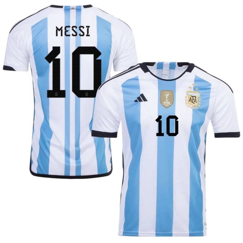ARGENTINA 3 STAR HOME JERSEY 2022 2023 MESSI (1)