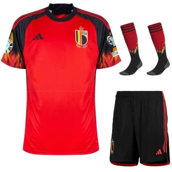 Maillot Belgique Euro 2000 - Training Rouge, Taille L Homme, Occasion (petits Accrocs)