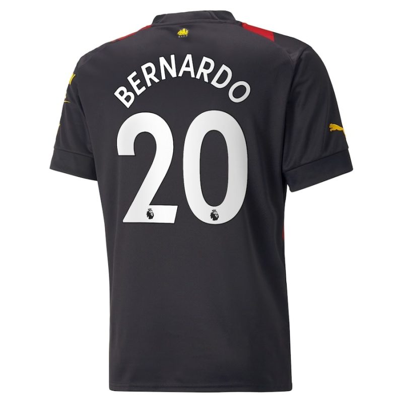 Maillot Kit Enfant Manchester City extérieur 2022 2023 Bernardo (2)