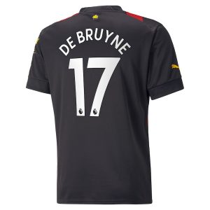 Manchester City Away Child Kit Shirt 2022 2023 De Bruyne (2)