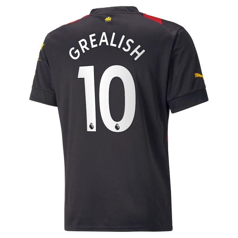 Manchester City Away Child Kit Shirt 2022 2023 Grealish (2)