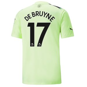 Manchester City Child Third Kit Shirt 2022 2023 De Bruyne (2)