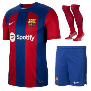 Mailllot Kit Enfant FC Barcelone Domicile 2023 2024 (1)
