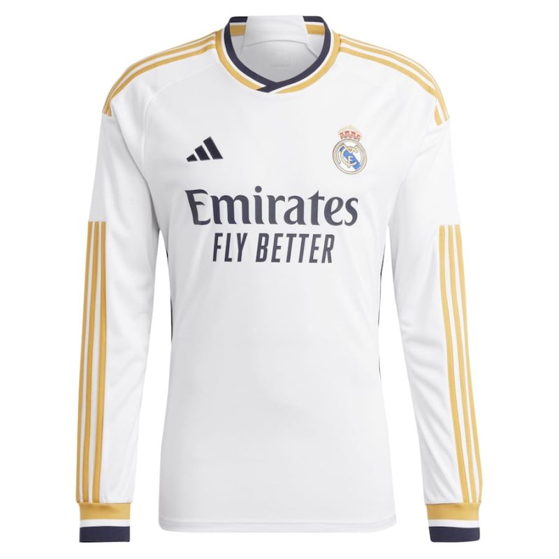 Real Madrid Home Shirt 2023 2024 Long Sleeve (1)