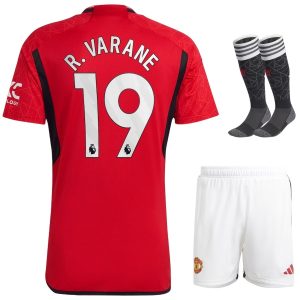 Maillot Kit Enfant Manchester United Domicile 2023 2024 Varane (1)
