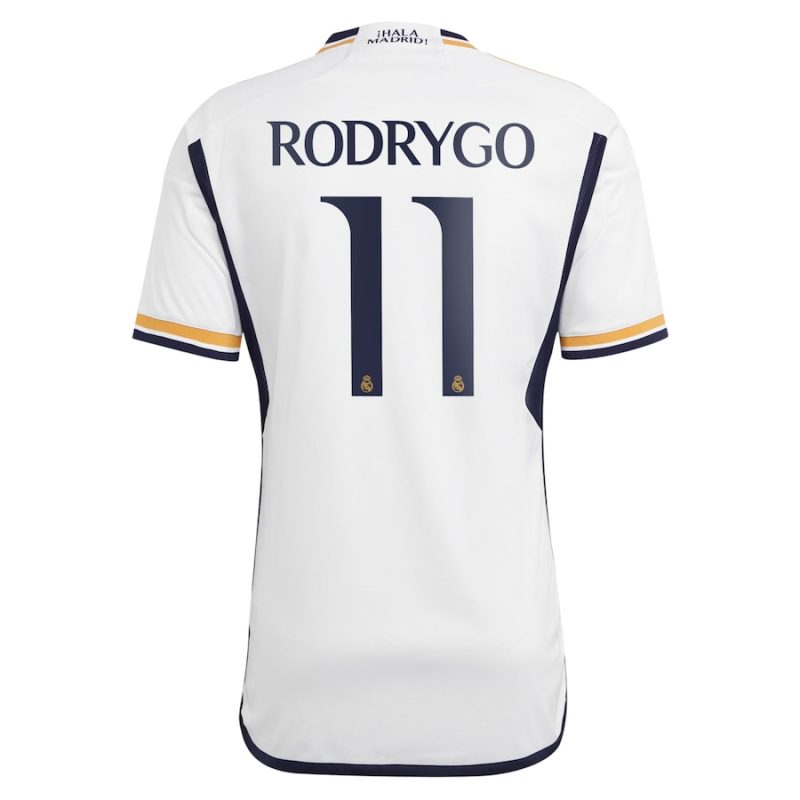 Real Madrid Home Child Kit Shirt 2023 2024 Rodrygo (3)