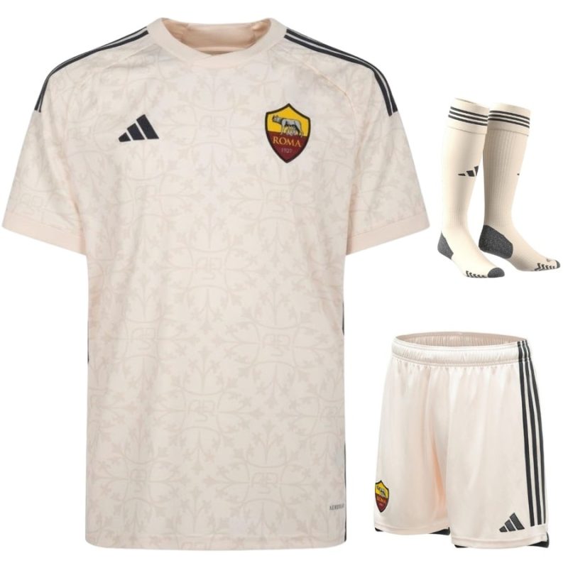 AS Roma Away Child Kit Shirt 2023 2024 (1)