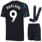 Manchester City Third Kit Child Shirt 2023 2024 E.Haaland (1)