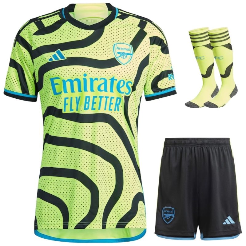 Arsenal 2023 2024 Away Kids Kit Shirt (1)