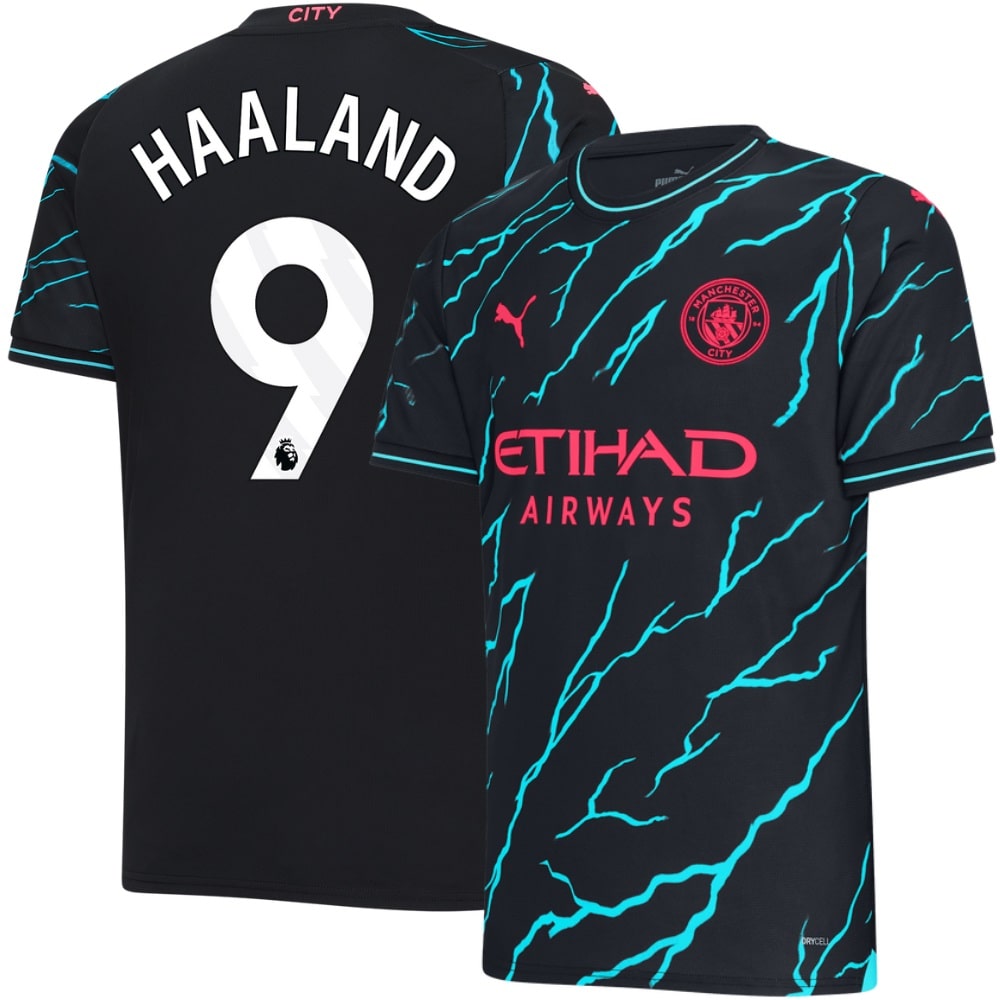 Maillot Haaland Manchester City third 2023/24