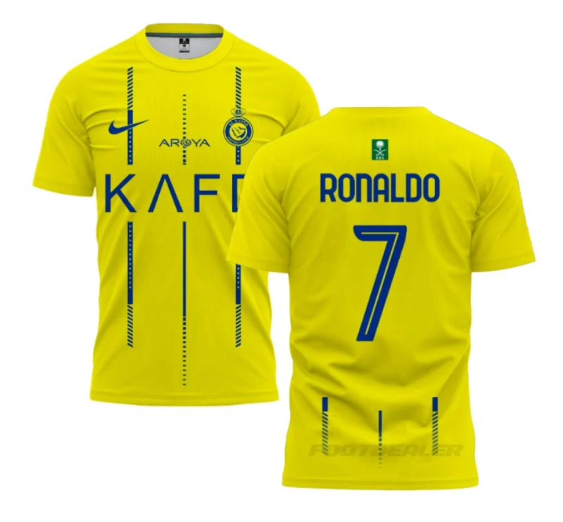 MAILLOT ENFANT AL NASSR RONALDO DOMICILE 2023 2024 (1)