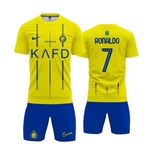 JERSEY KIT KIDS AL NASSR RONALDO HOME 2023 2024 (1)