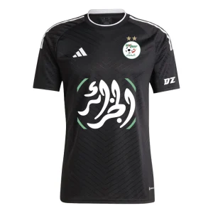 Camiseta Argelia Palestina 2023 Negro Brillante
