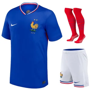 Children's French Team Home Kit Jersey Euro 2024