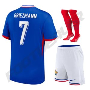 French Team Euro 2024 Griezmann Children's Kit Jersey