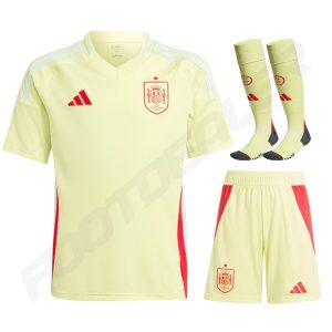 Spain Away Euro 2024 Children's Kit Jersey