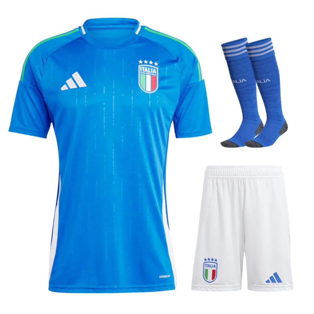 Equipación de camiseta de local de Italia para niños Eurocopa 2024