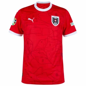 Austria Home Shirt Badges Euro 2024