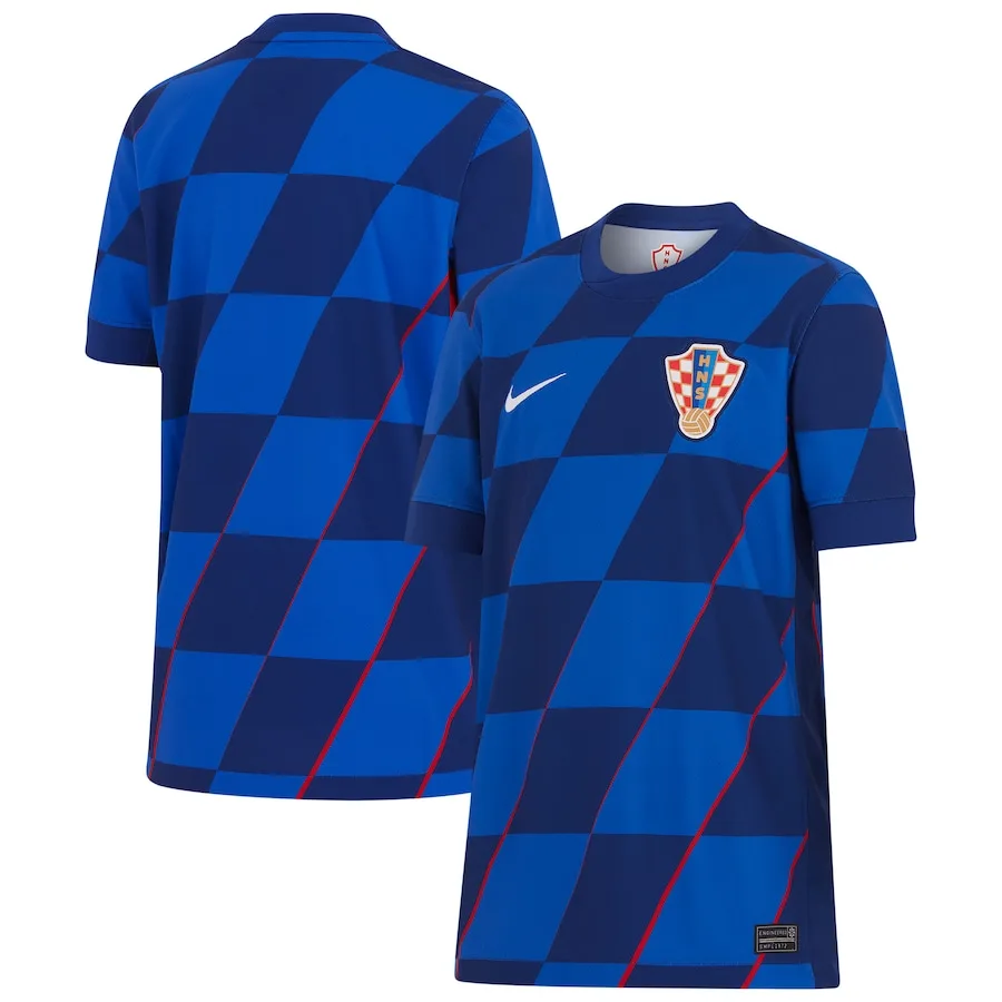 Maglia da trasferta della Croazia per bambini - Euro 2024 - 3.jpg