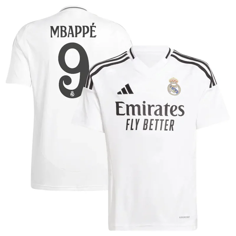Real Madrid Home Kids Jersey 2024 2025 Mbappe (1)