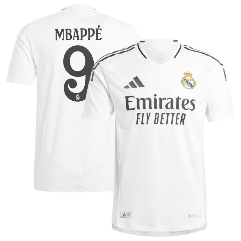 Maillot Match Real Madrid Domicile 2024 2025 Mbappe (1)