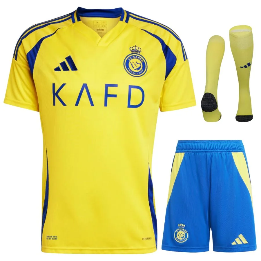 Maillot-Kit-Enfant-AL-Nassr-Domicile-2024-2025- Maillot-Kit-Enfant-AL-Nassr-Domicile-2024-2025-