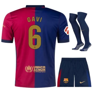 เสื้อแข่งเด็ก Barca 2024 2025 Home Gavi