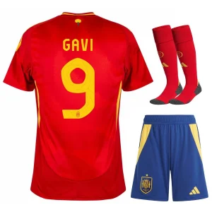 Spain Home Kit Kids Jersey 2024 2025 Gavi