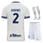 Camiseta Inter Milan Segunda Equipación Infantil 2024 2025 Dumfries