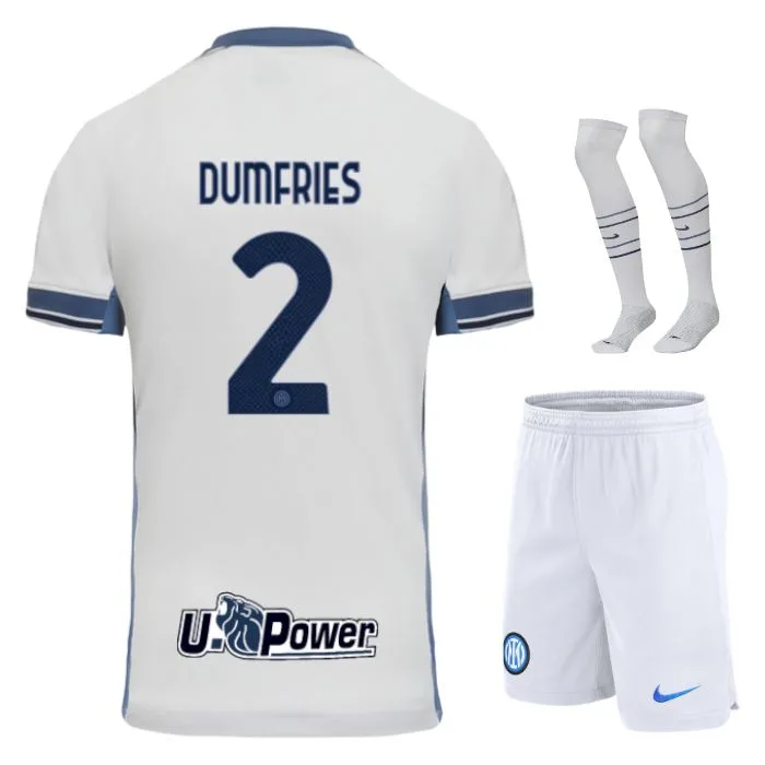 Equipación visitante del Inter de Milán para niños 2024-2025 - Dumfries.jpg